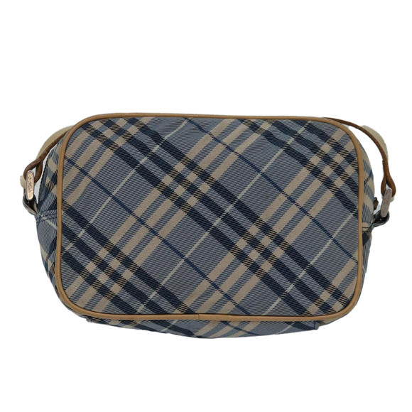 BURBERRY Nova Check Blue Label Shoulder Bag Nylon Blue Auth bs16102 - Picture 2 of 16